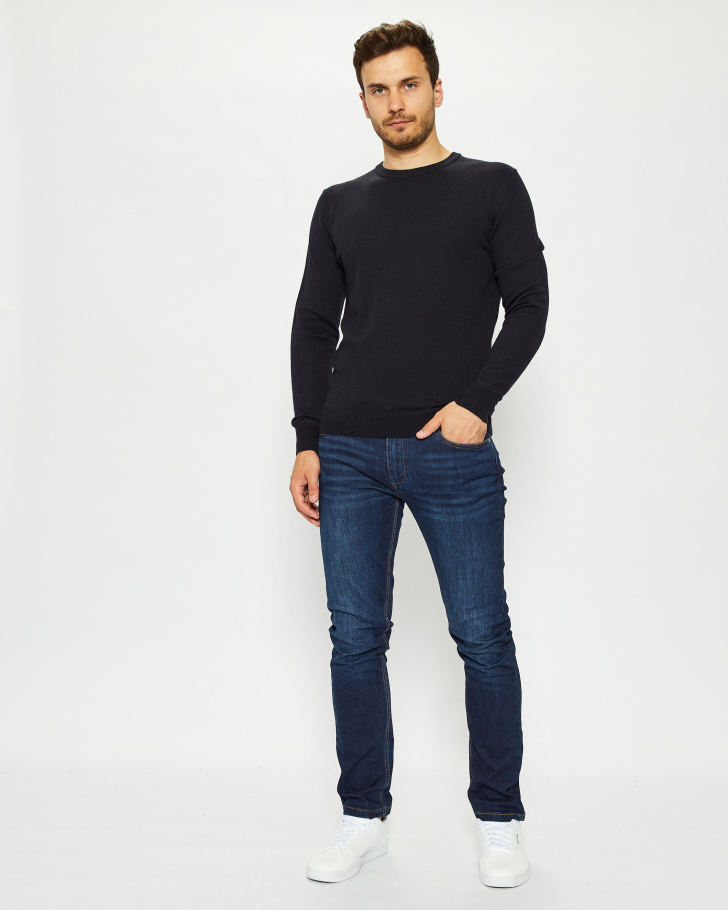 Джемпер мужской GROSTYLE knit 034871 GROSTYLE (темно-синий), фото 2