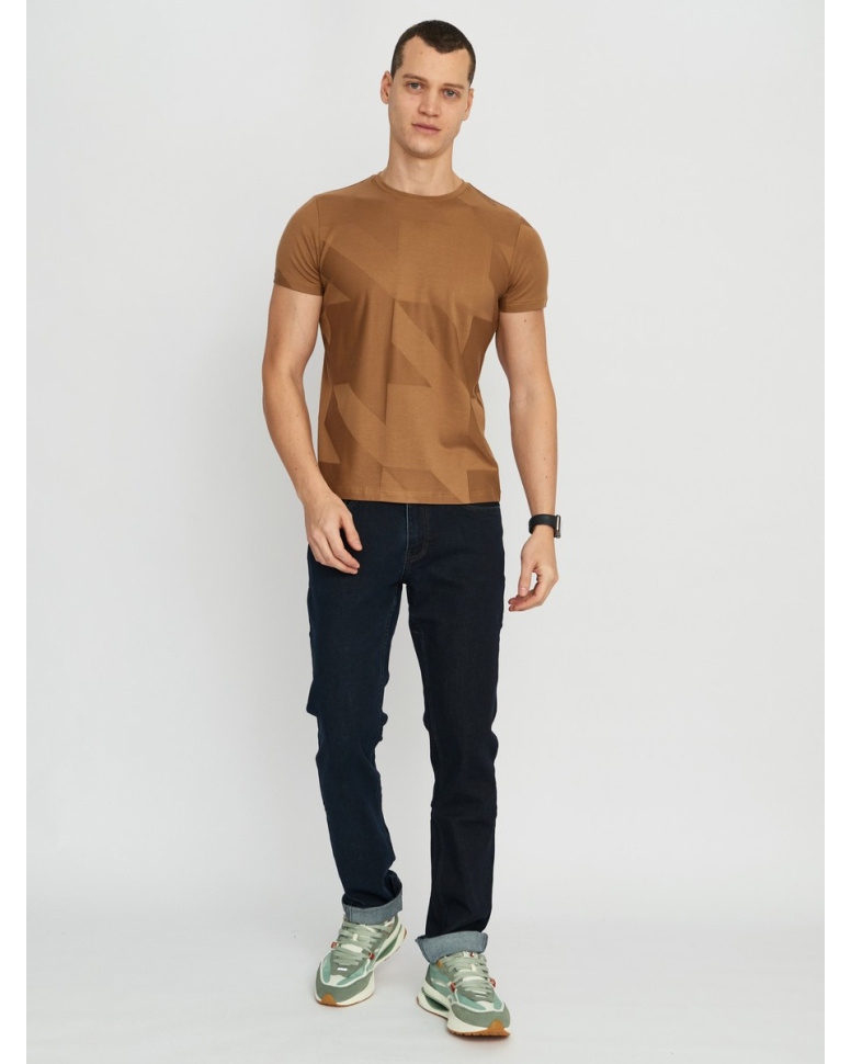 Футболка мужская GROSTYLE 035235 GROSTYLE knit (медовый), фото 3