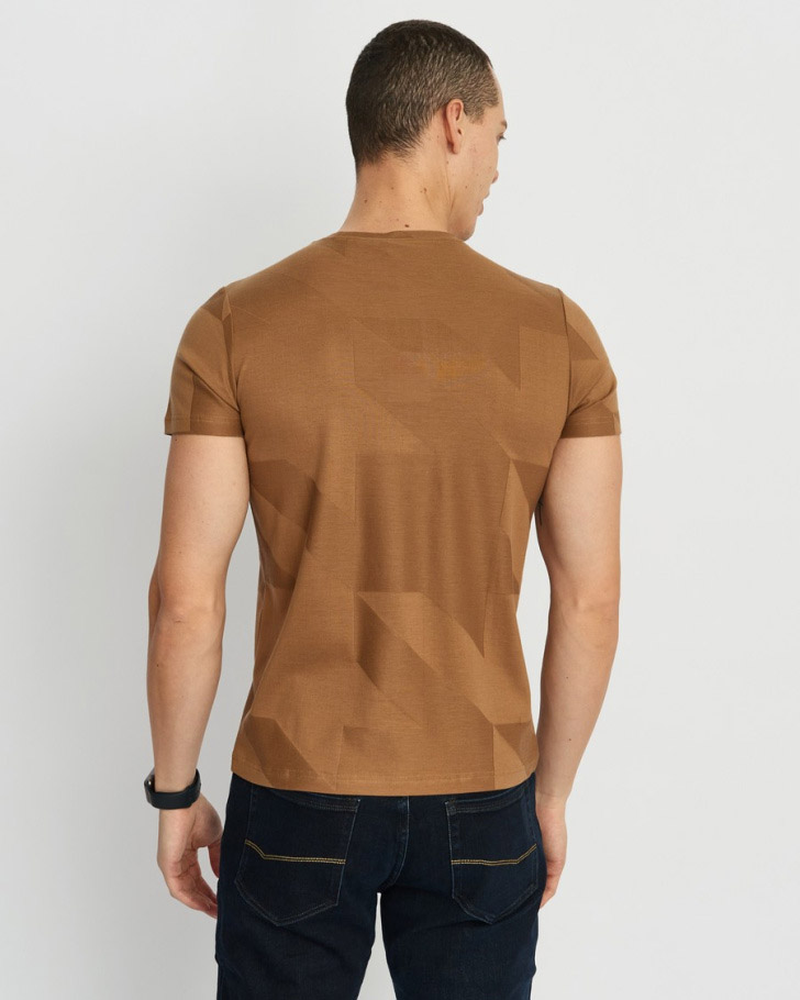 Футболка мужская GROSTYLE 035235 GROSTYLE knit (медовый), фото 4