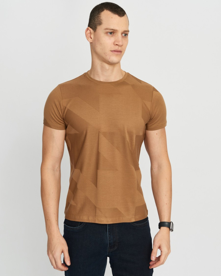 Футболка мужская GROSTYLE 035235 GROSTYLE knit (медовый), фото