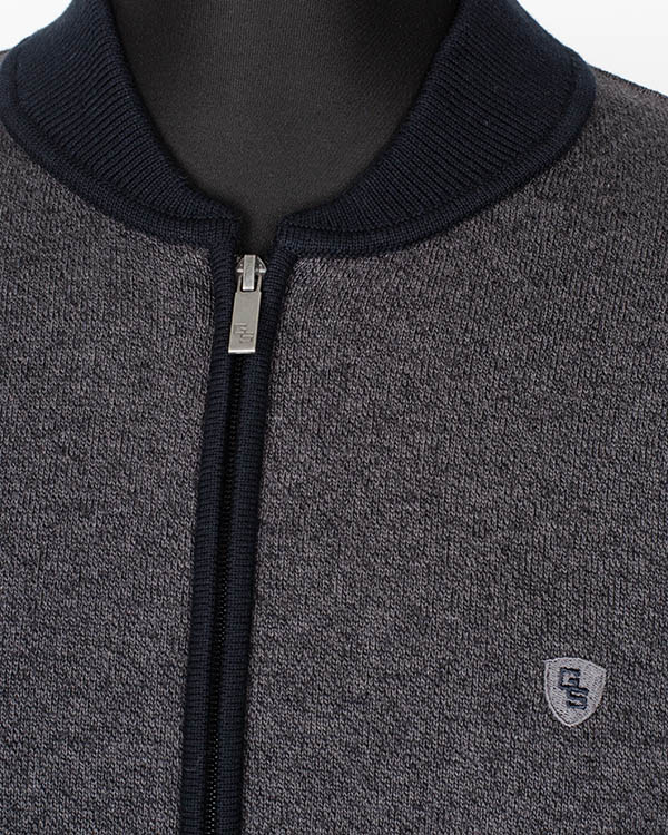 Бомбер-жакет трикотажный GROSTYLE knit 035243 GROSTYLE (серый), фото 2