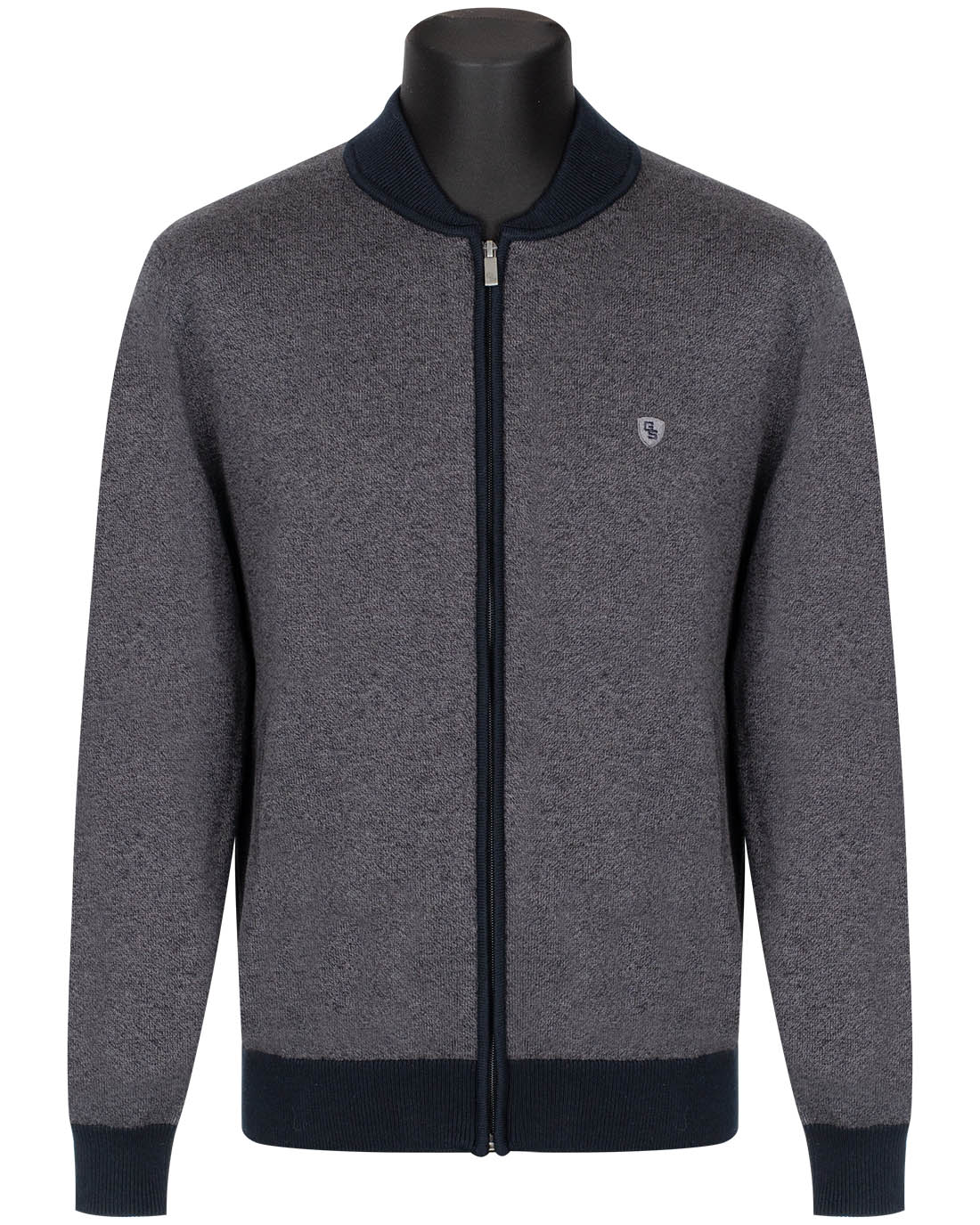 Бомбер-жакет трикотажный GROSTYLE knit 035243 GROSTYLE (серый), фото