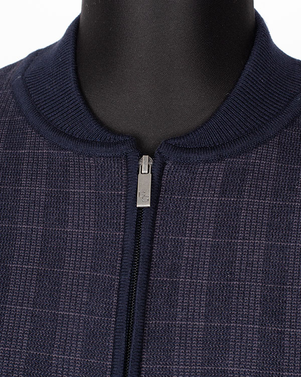 Бомбер-жакет трикотажный мужской GROSTYLE knit 035322 GROSTYLE (синий), фото 2 Бомбер-жакет трикотажный мужской GROSTYLE knit 035322 GROSTYLE (синий), фото 2