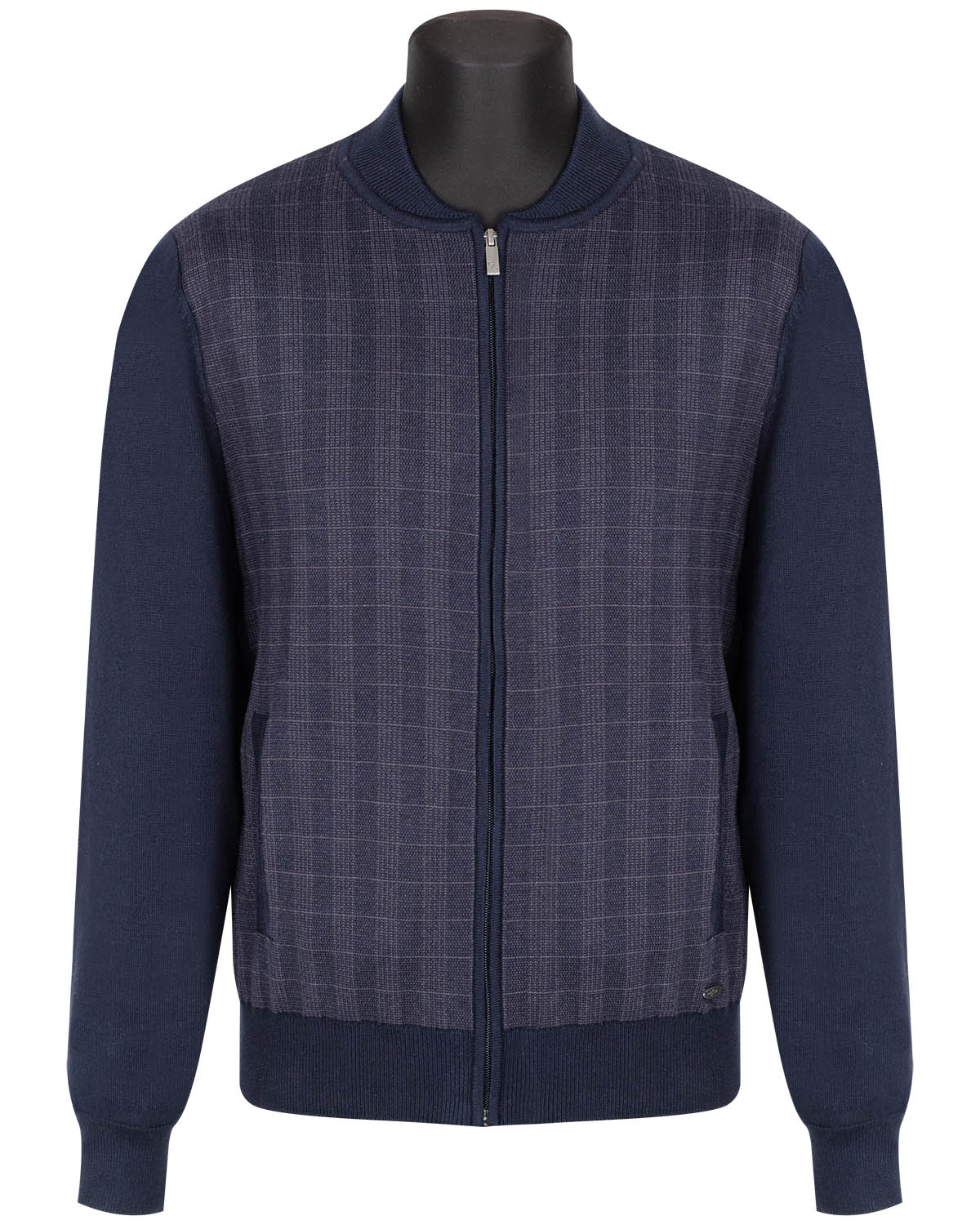 Бомбер-жакет трикотажный мужской GROSTYLE knit 035322 GROSTYLE (синий), фото Бомбер-жакет трикотажный мужской GROSTYLE knit 035322 GROSTYLE (синий), фото