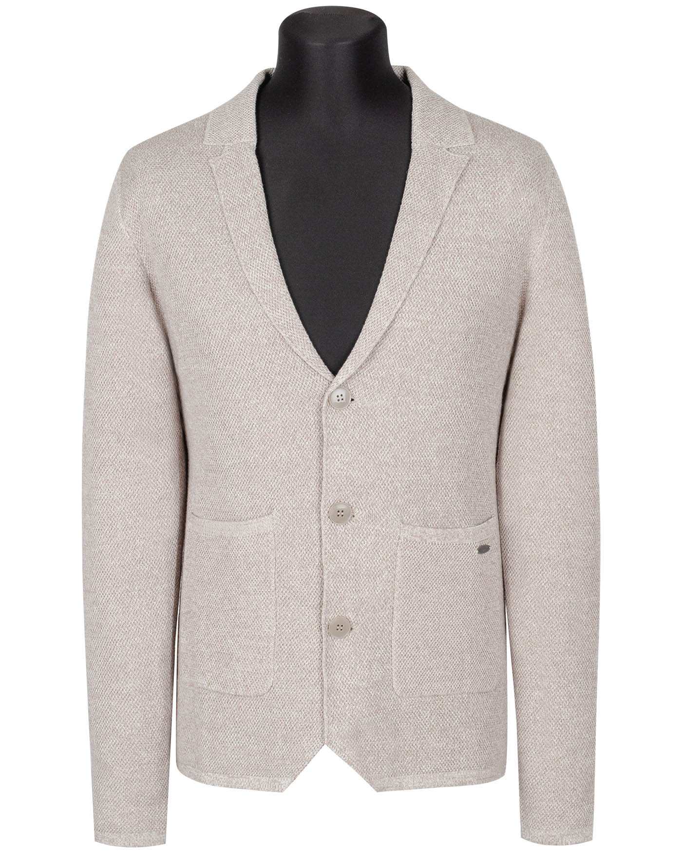 Пиджак мужской трикотажный GROSTYLE 035476 GROSTYLE knit (светло-бежевый), фото