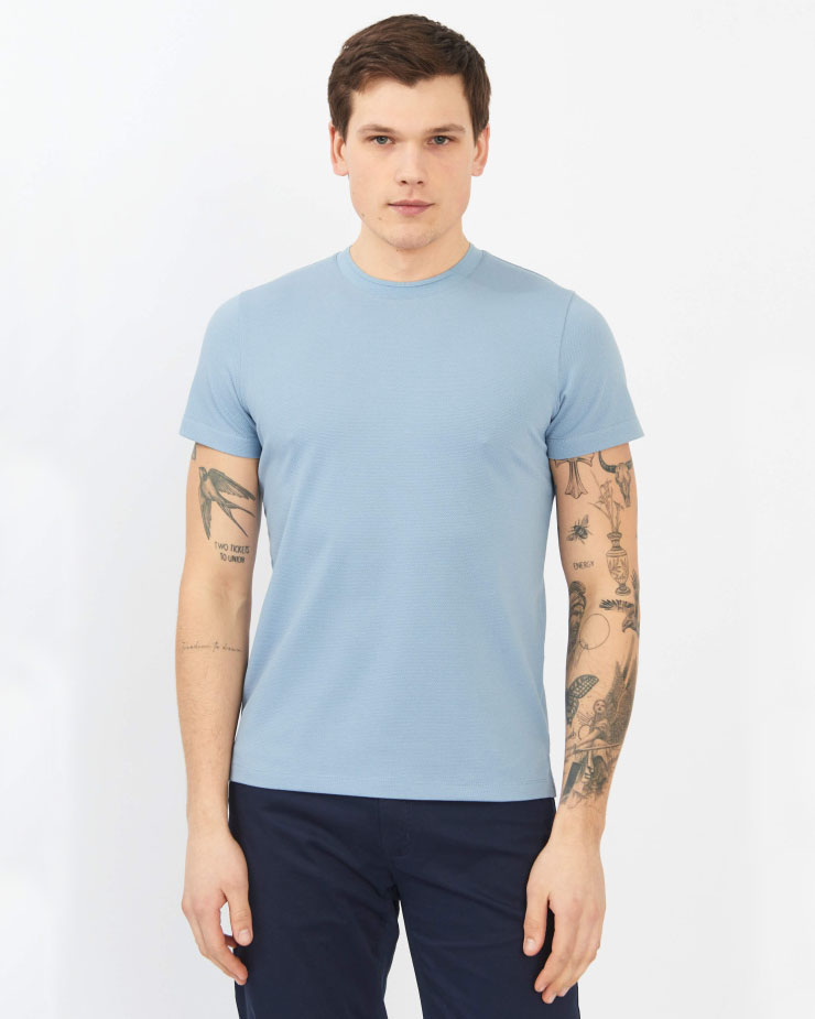 Футболка мужская GROSTYLE 035485 GROSTYLE knit (голубой), фото 4