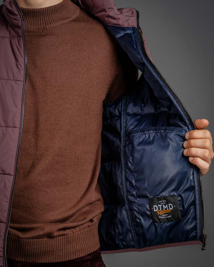 Жилет мужской DTMD 2018 NAVY/PLUM/OLIVE (слива), фото 3