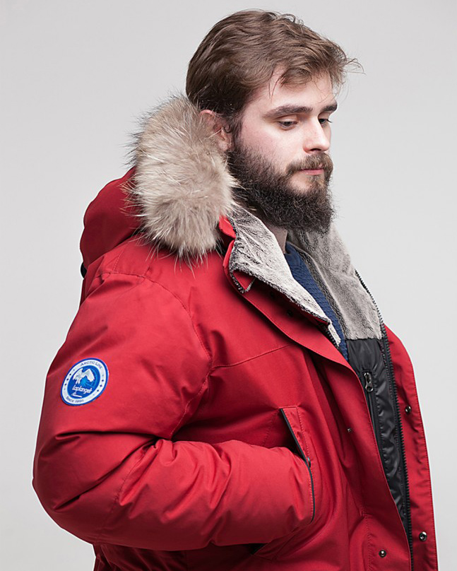 Куртка мужская LAPLANGER Берген Top Arctic Goose без опушки (красный), фото Куртка мужская LAPLANGER Берген Top Arctic Goose без опушки (красный), фото