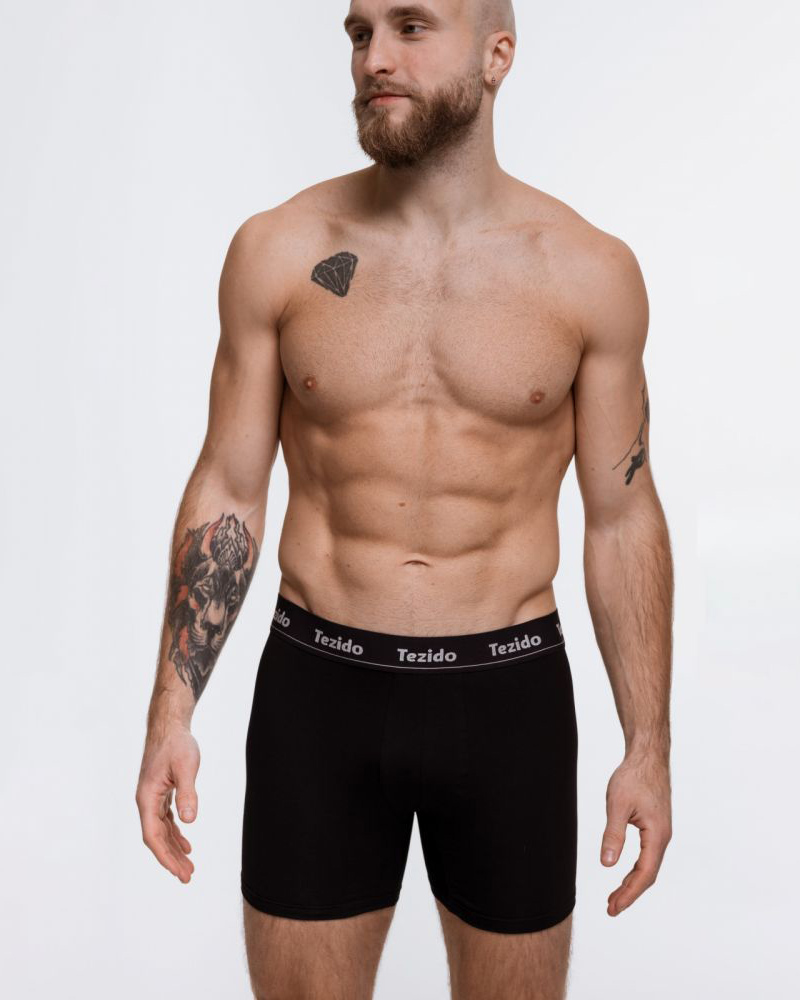 Трусы Боксеры в коробке 2 шт. TEZIDO Box4 Boxer briefs (нави/морская волна), фото 3 Трусы Боксеры в коробке 2 шт. TEZIDO Box4 Boxer briefs (нави/морская волна), фото 3