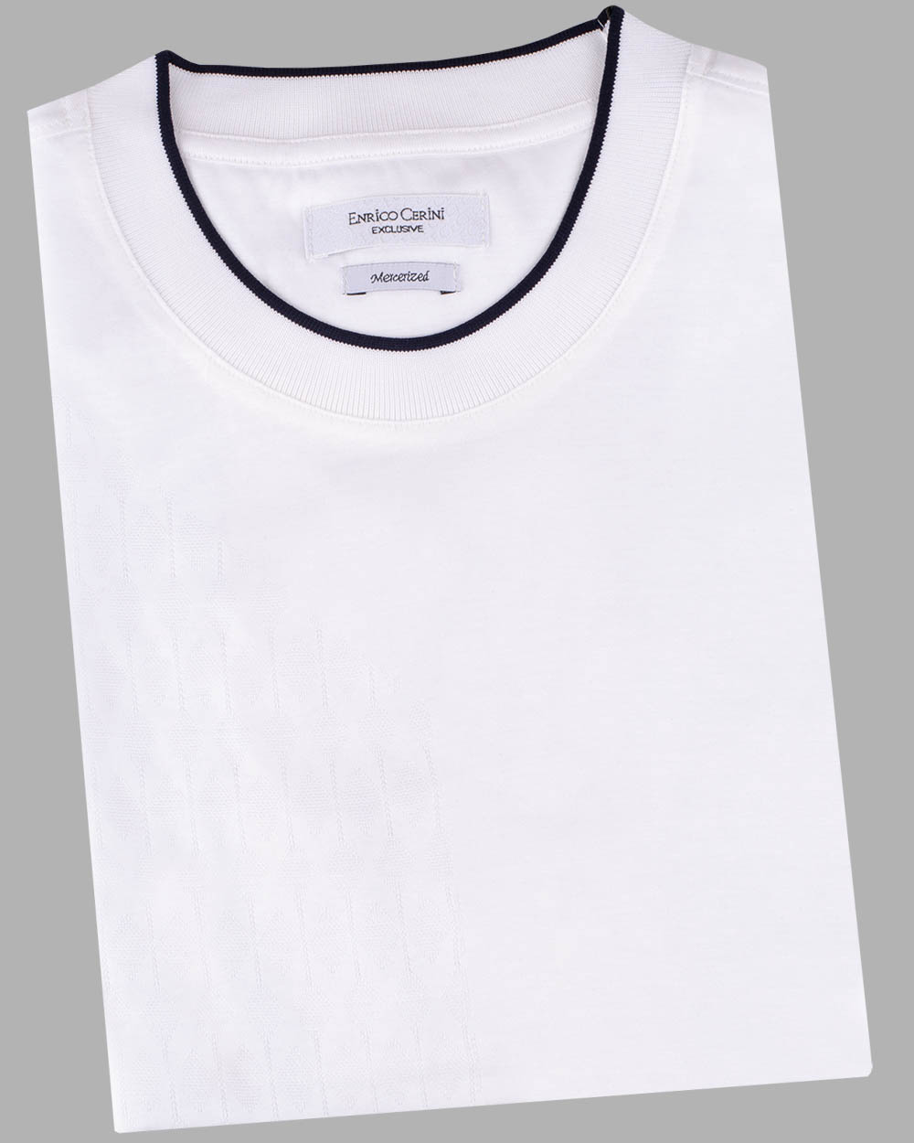 Джемпер мужской ENRICO CERINI EC T-SHIRT 231630 (белый), фото