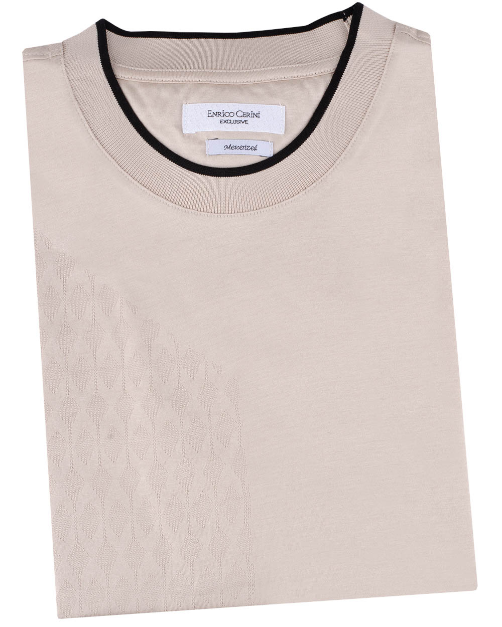 Джемпер мужской ENRICO CERINI EC T-SHIRT 231630 (бежевый), фото
