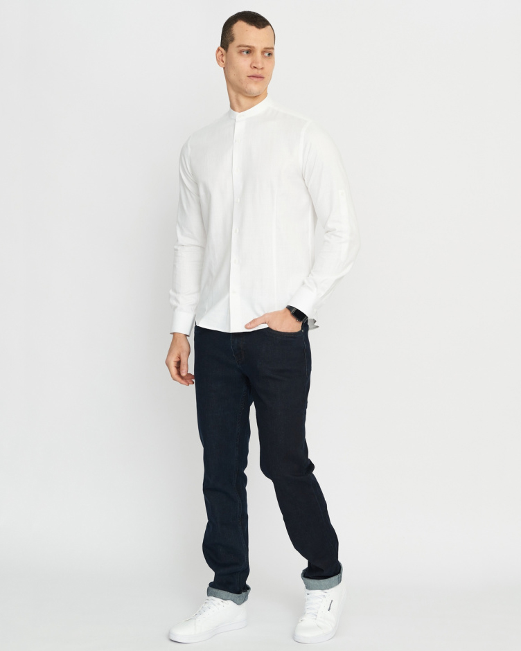 Сорочка мужская GROSTYLE TRENDY SS018081 GROSTYLE (белый), фото 3