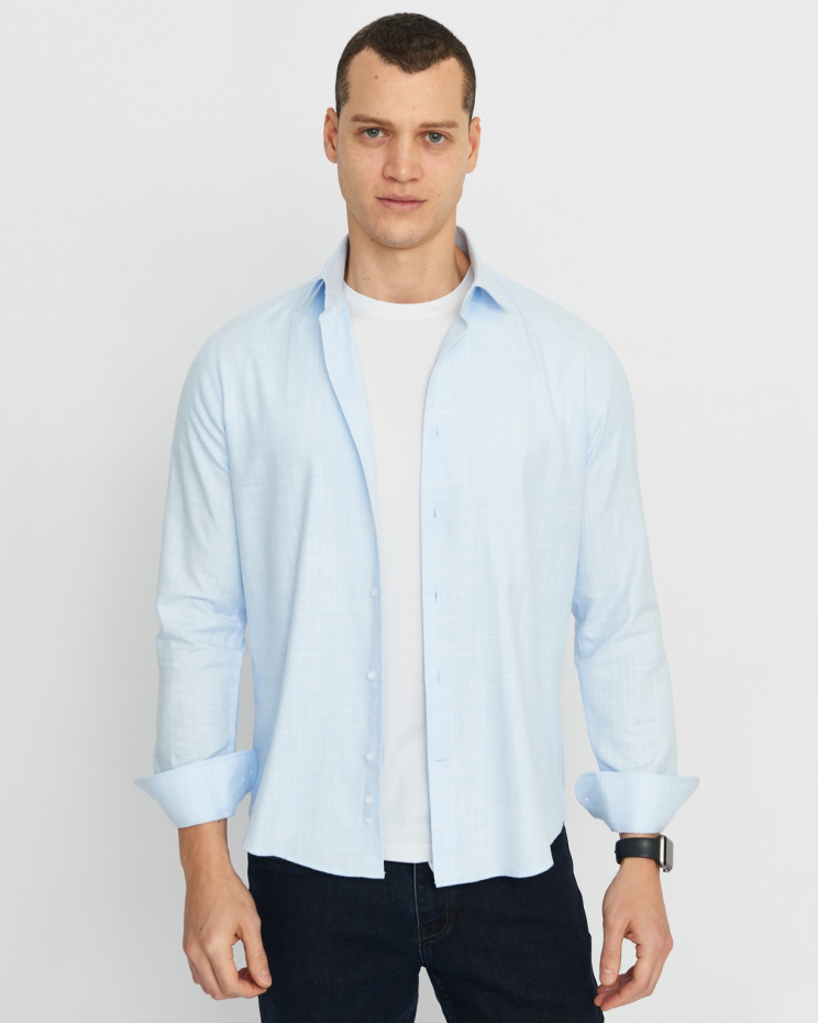 Сорочка мужская GROSTYLE TRENDY SS018082 GROSTYLE (светло-голубой), фото Сорочка мужская GROSTYLE TRENDY SS018082 GROSTYLE (светло-голубой), фото