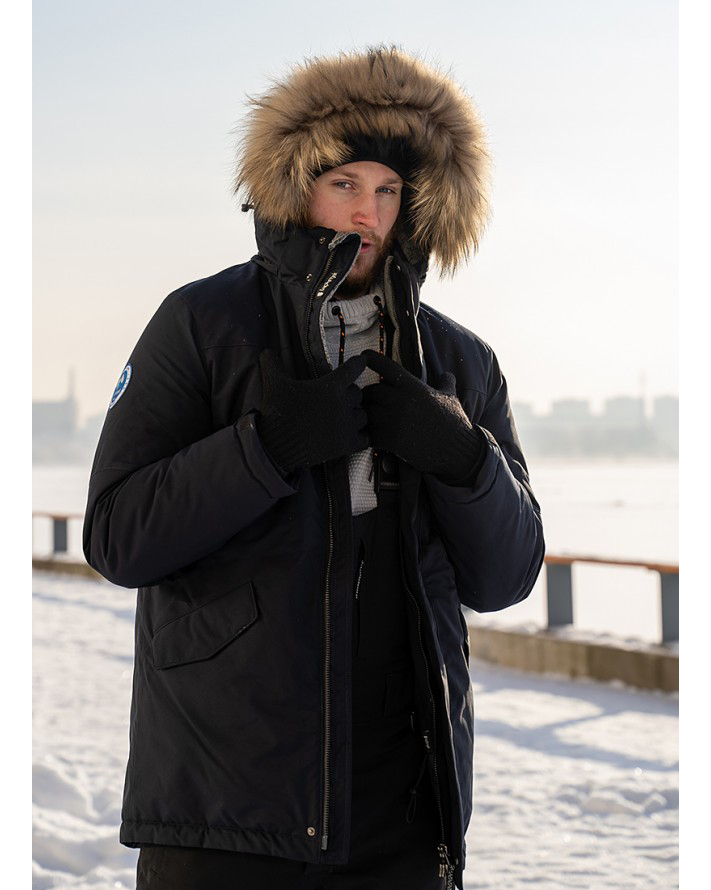 Куртка мужская LAPLANGER Торнадо Top Arctic Goose без опушки (темно-синий), фото Куртка мужская LAPLANGER Торнадо Top Arctic Goose без опушки (темно-синий), фото