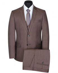 Костюм мужской тройка Nowal КД-327Т/1 SuSlim Fit (коричневый)