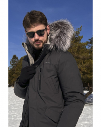 Куртка мужская LAPLANGER Торнадо Top Arctic енот (черный)